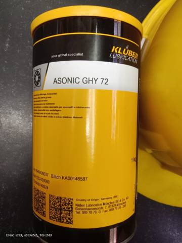 Kluber ASONIC GHY 72 1KG Synthetic Grease 