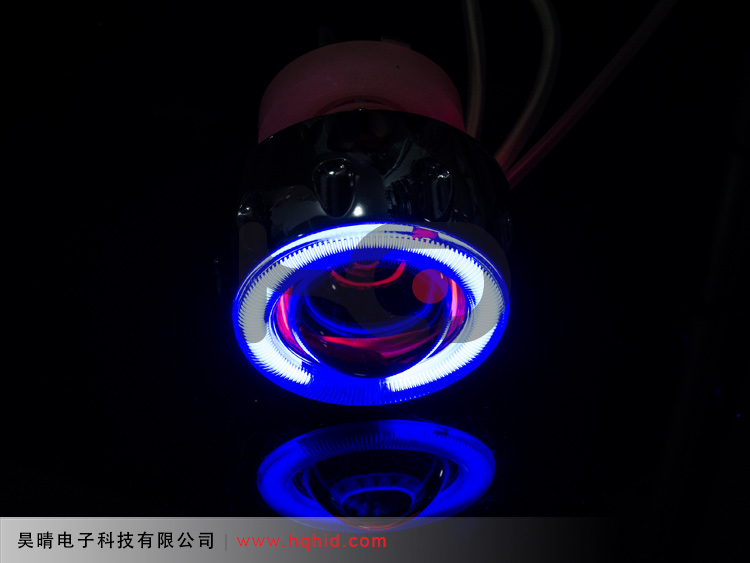 Мотоцикл би-ксеноновые объектив проектора света с глаза ангела и Дьявол глаз