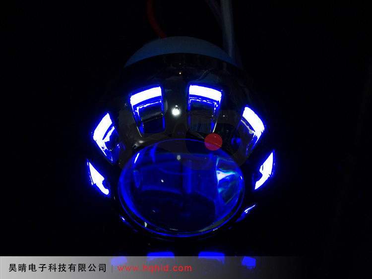Мотоцикл би-ксеноновые объектив проектора света с глаза ангела и Дьявол глаз