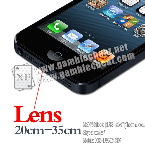 Iphone 5 lens/poker analyzer/poker cheat/contact lens/infrared lens/poker scanner/marked cards