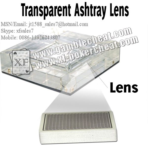 Transparent Ashtray Lens/poker analyzer/poker cheat/contact lens/infrared lens/poker scanner/marked cards