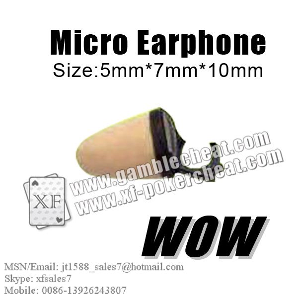 Wireless Micro Headset|Wireless Hidden Headset/poker analyzer/poker cheat/contact lens/infrared lens/poker scanner/marked cards