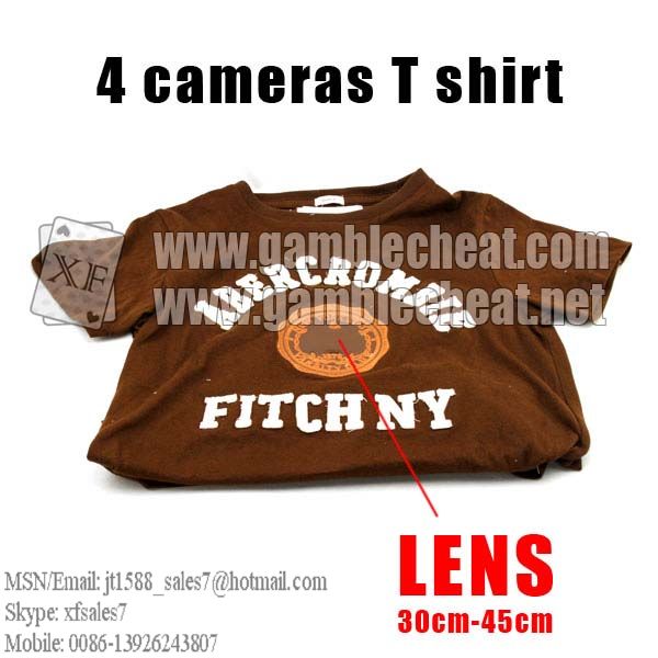 XF brand new T-shirt IR cameras with four lens for poker analyzer