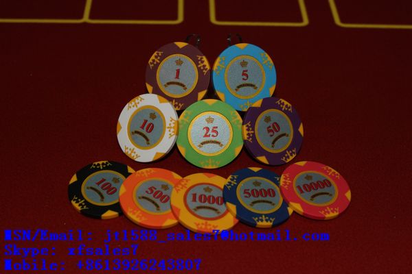 XF Новейшие 14 граммов Корона глины чип/ покер анализатор / покер обман / контактные линзы / инфракрасный сканер линзы / покер / отмечены карты / невидимые чернила / азартная игра чит / электронные ку