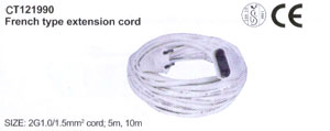 French type extension cord