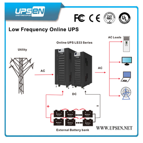 Large Low Frequency Online UPS 100kVA Compatible with Generator