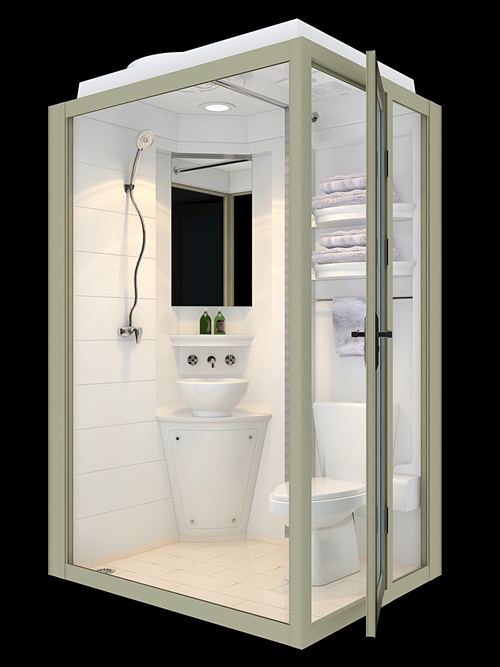 Ready made bathroom units for domitory student stays container house