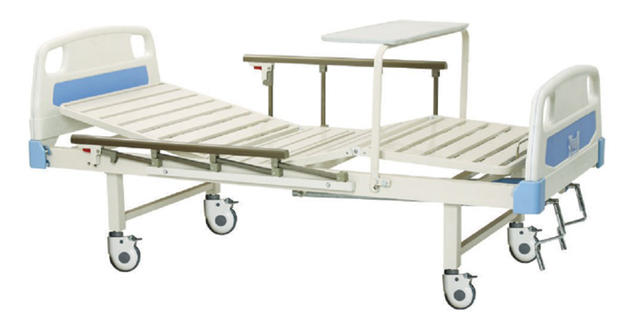 2 crank manual hospital bed.
