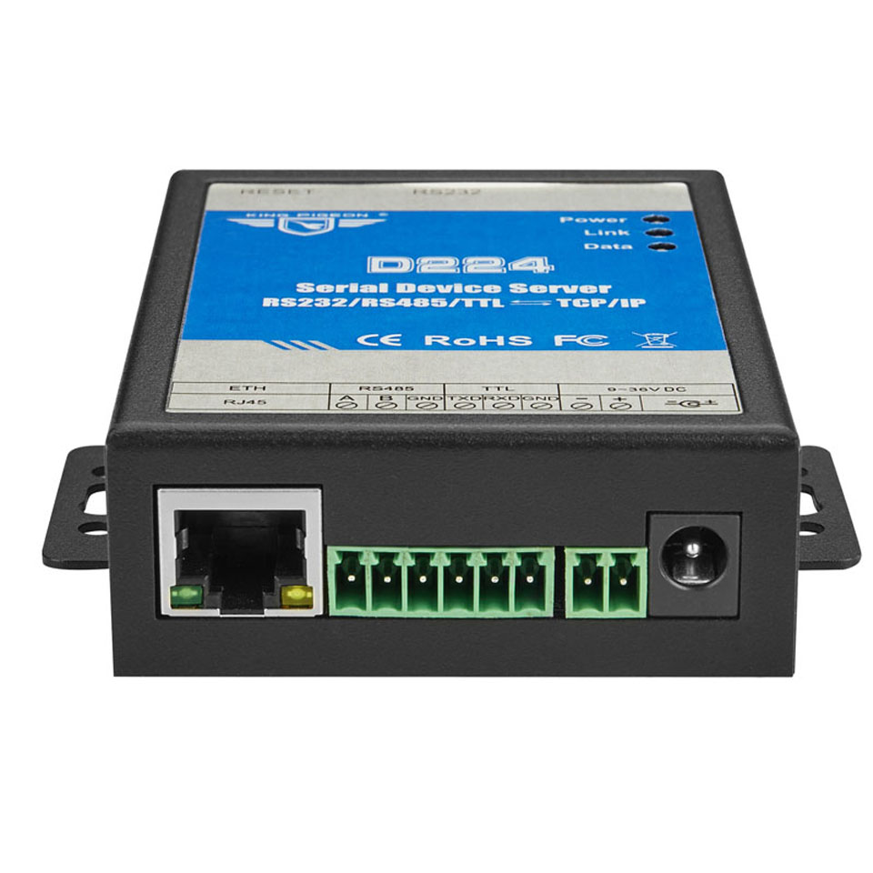 Недорогое устройство с последовательным портом RS232 RS485 TTL в Ethernet Поддержка D224 AT-команда Для управления лифтом лифта Решение IoT