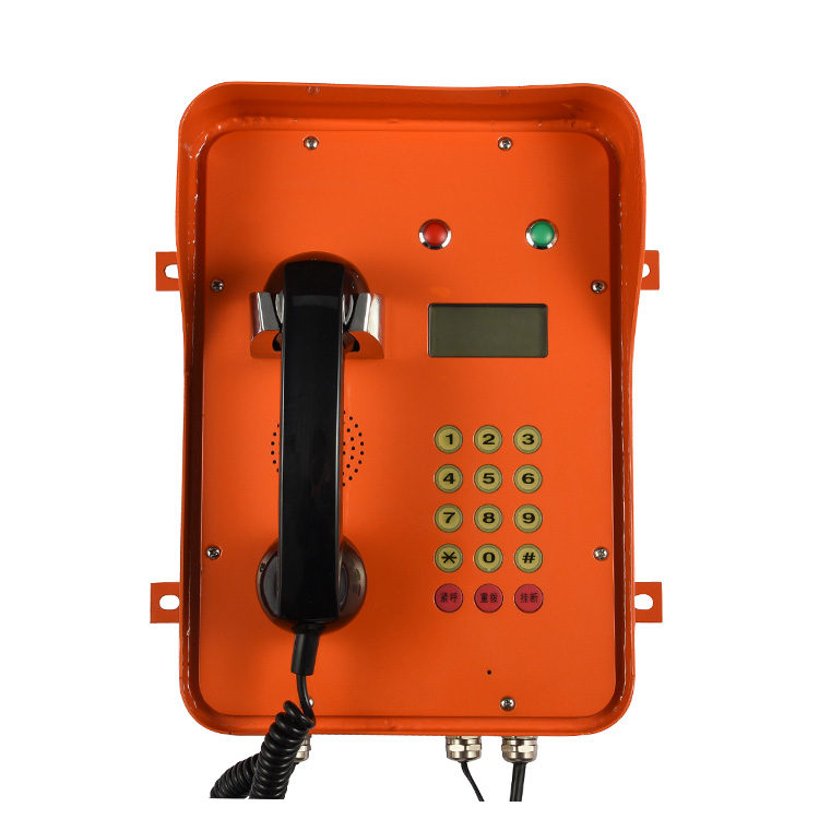 Industrial grade SIP emergency speed dial telephone with indicator light