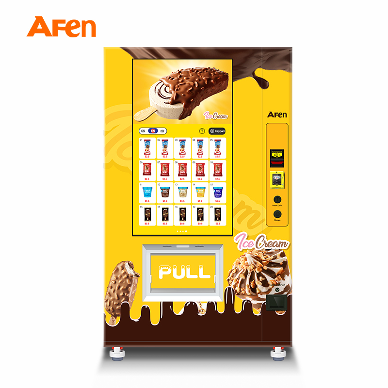 Afen 24 Hours Self-Service Refrigerated Vending Machine Meat Ice Cream Frozen Food Vending Machine For Sale With Elevator