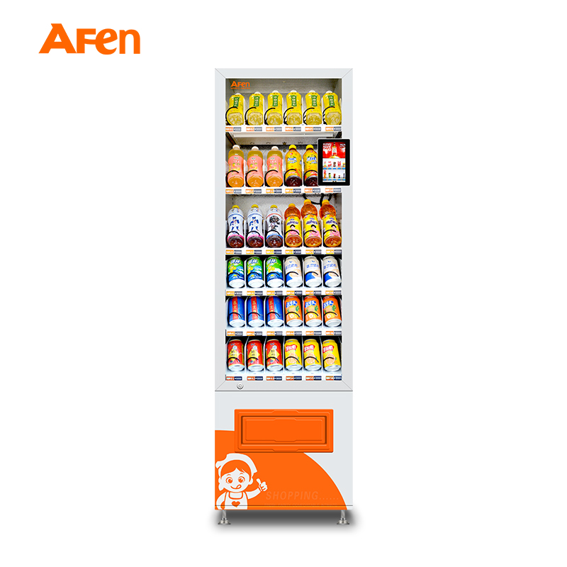AFEN New Product Refrigerated Slimmer Size Vending Machine Automatic Softdrink Vending Machine