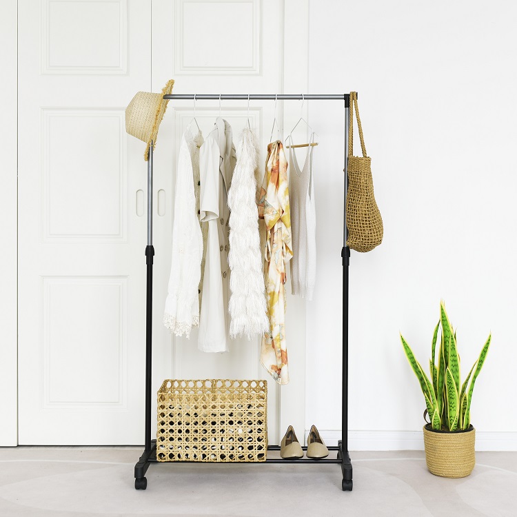 30%off-Expandable Movable Garment Rack for Efficient Bulk Storage
