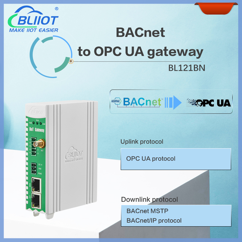 HVAC WiFi BACnet MS/TP BACnet/IP — шлюз OPC UA BMS