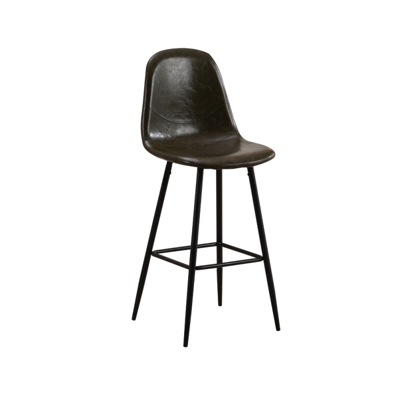 Iron Leg Leather Bar Chair DB-U05