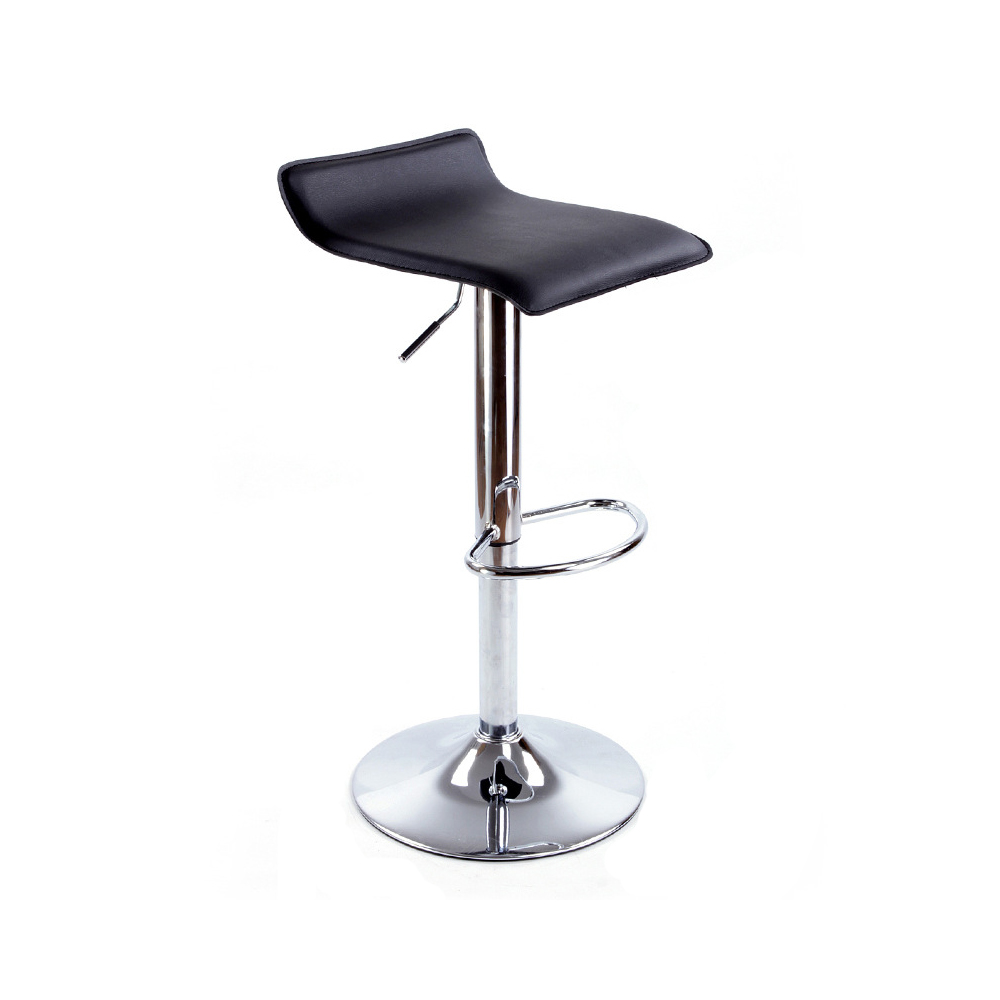 Armless Backrest Swivel Leather Bar Chair DC-U65S