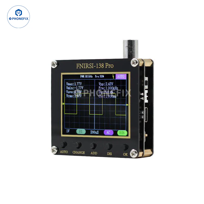 FNIRSI 138PRO Mini Digital Handheld Oscilloscope With 10x Probe