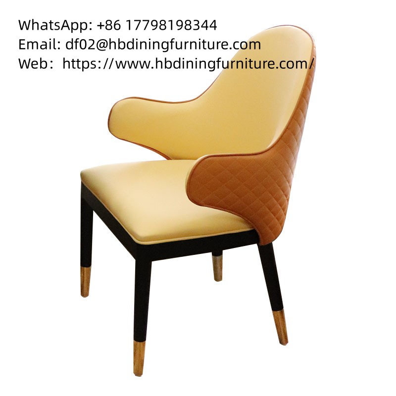 Leather dining chair