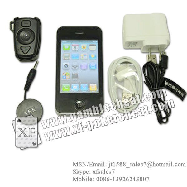 XF Iphone brand new Taxes Hold\'em poker analyzer/poker cheat/marked cards/infrared lens/poker scanner