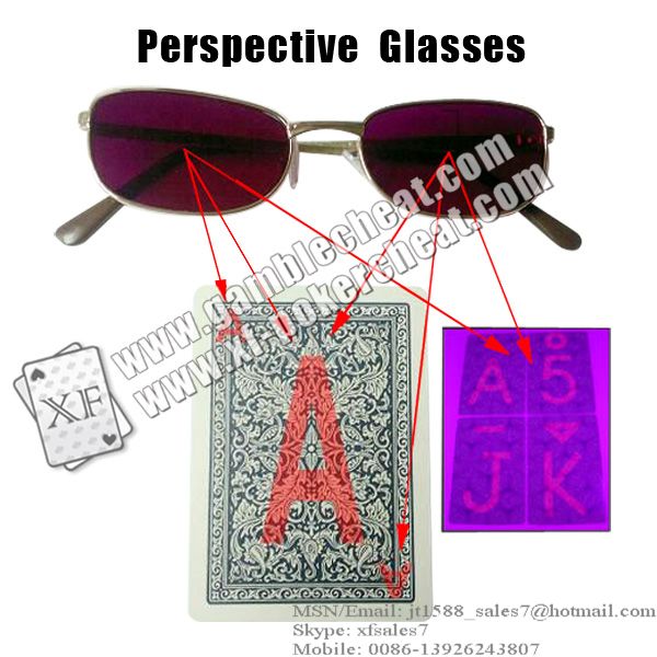 XF Perspective Glasses/poker analyzer/poker cheat/marked cards/infrared lens/poker scanner