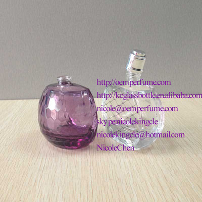 50ml polish half round perfume glass bottle