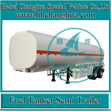 3 Axles Mobile Oil Tank Trailer Diesel Fuel Semi Trailer Tanker