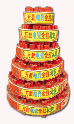 爆竹类:满地红炮竹,大地红炮竹,彩炮,啄木鸟,排装炮,全红礼炮等