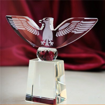 Personalized Crystal Eagle Award