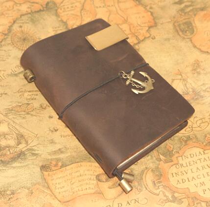 Handmade cowhide travel genuine leather notebook