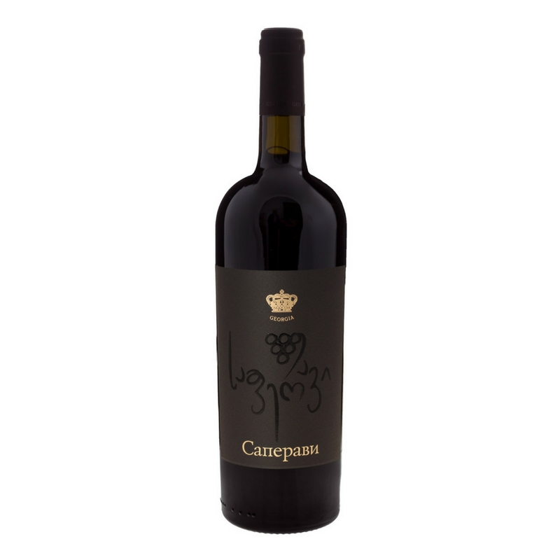 Вино грузинское «Саперави» сухое, красное