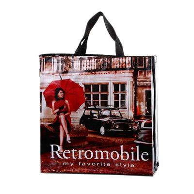 Customized eco-friendly durable recycled grocery woven tote bags