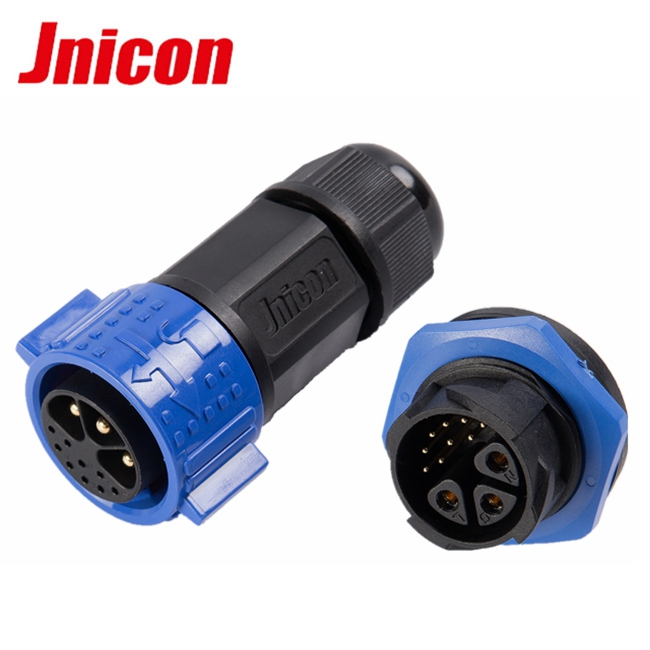 M25 2 wire/4 wire electric plastic waterproof wire to board connector with socket for automation, industry