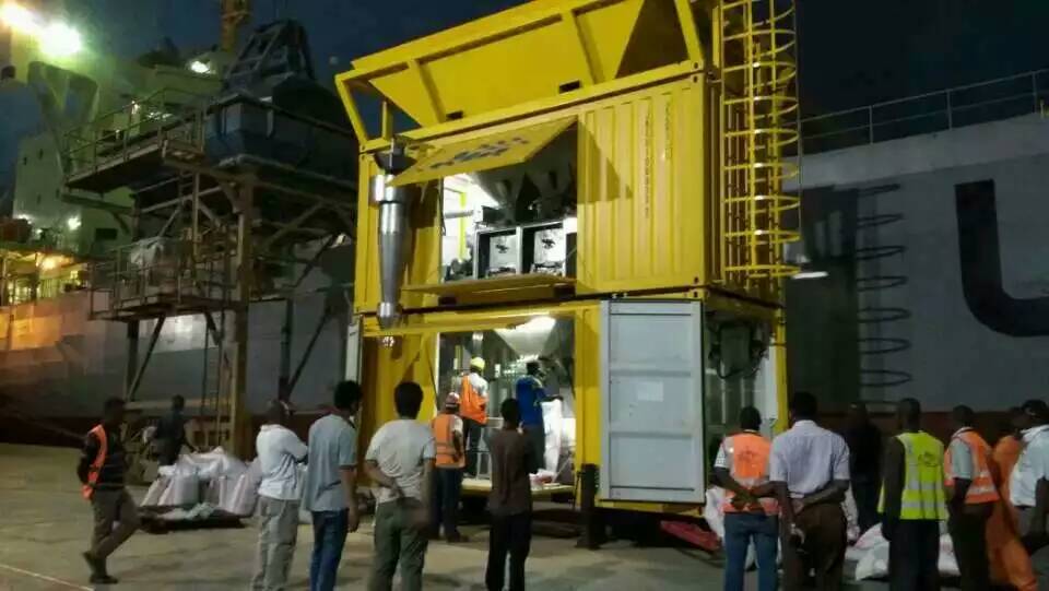 Packing machine for GPC coal Containerised Bagging System for grains, rice, wheat