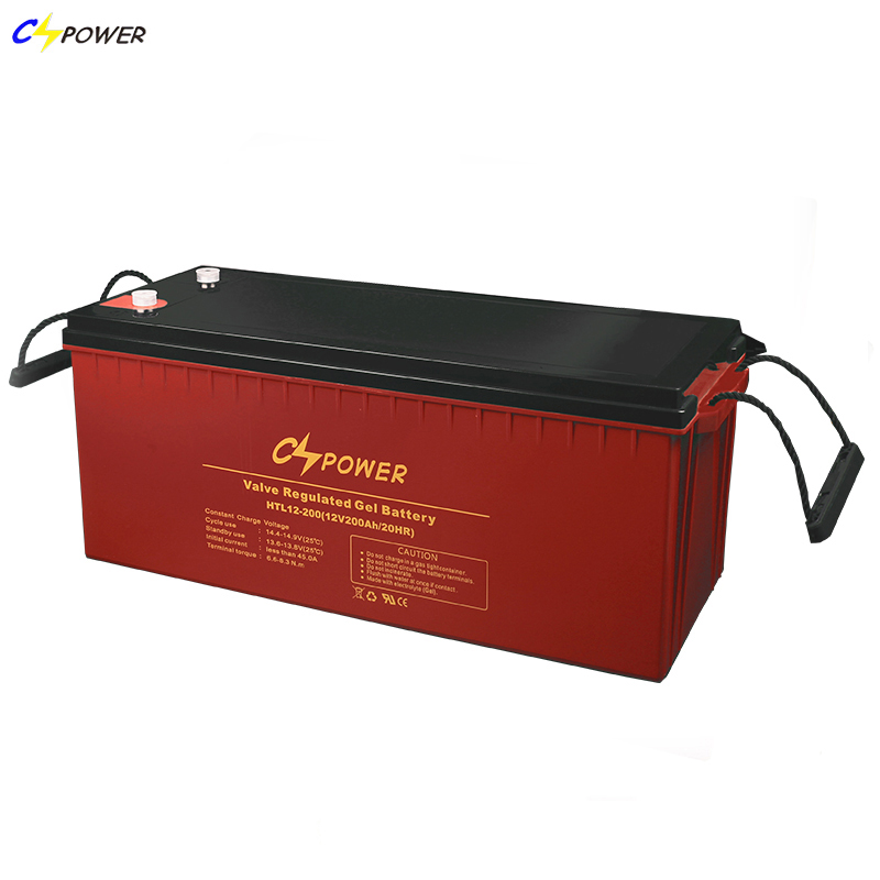 CSPOWER Battery 12v 200ah 120ah 150ah maintenance-free long life deep cycle gel battery for solar