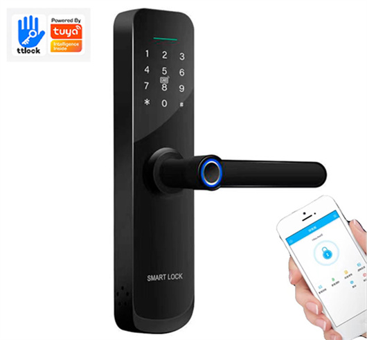Hot sale automatic smart biometric fingerprint handle door lock