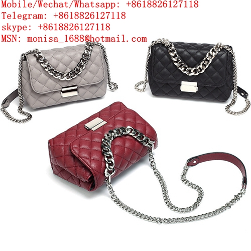 New 2022 messenger shoulder bag leather women's bag small bag small fragrance style diamond chain fashion