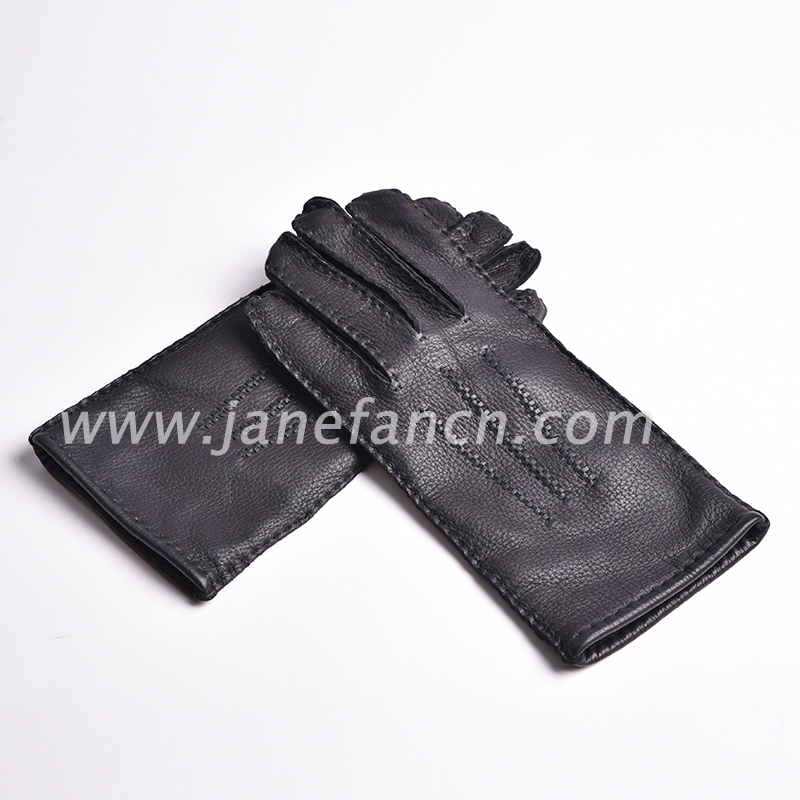 Custom best selling men\\\'s high quality deerskin winter leather gloves