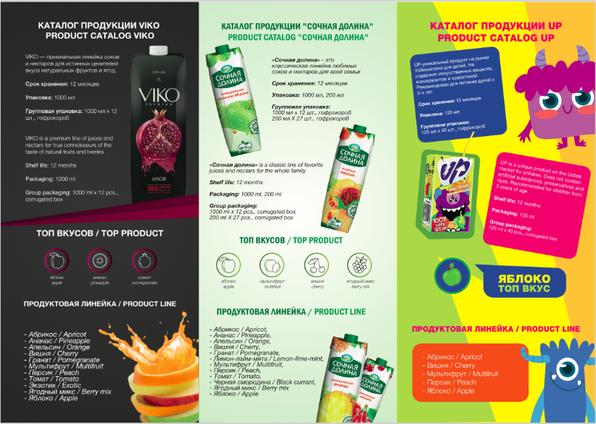 Juices and nectars Natural Juice Uzbekistan