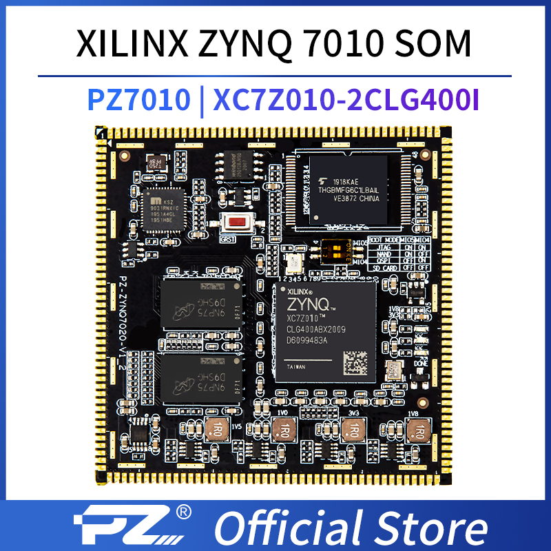 Puzhi 7010 SOM Xilinx Zynq-7000 SoC XC7Z010 FPGA Core Board Industrial Grade System on Module Stamp Hole ZYNQ 7000