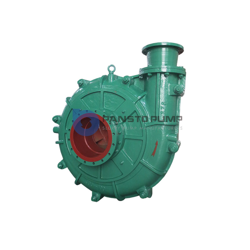 Large horizontal wear-resistant gravel pump for mining and marine use
