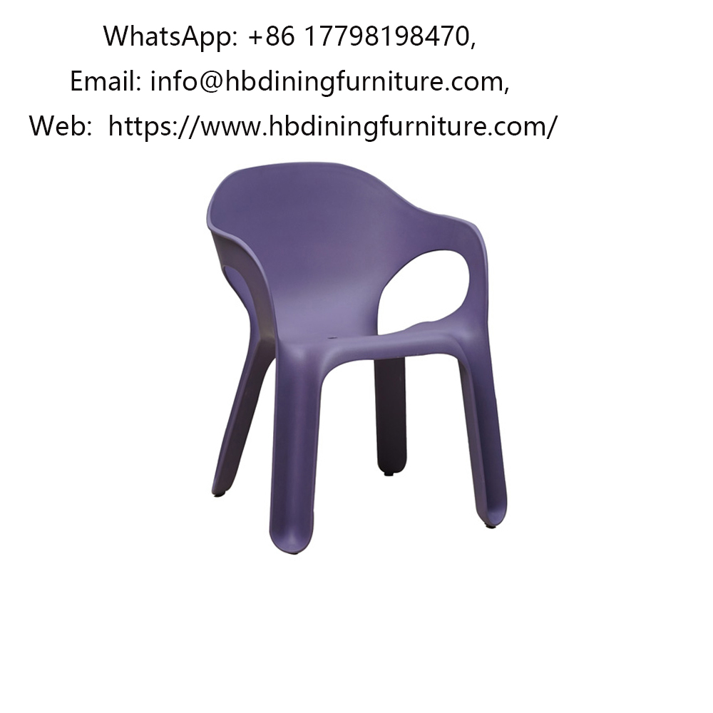 Plastic low dining chair