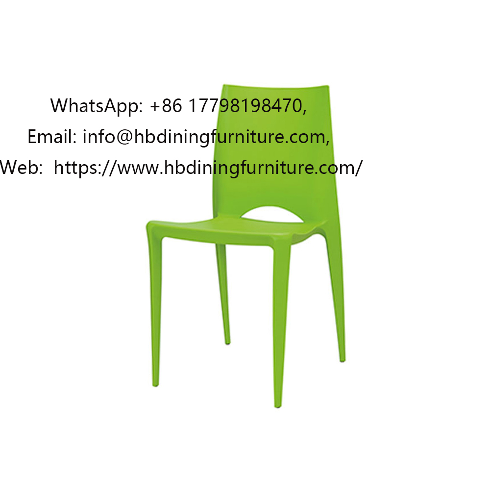 Plastic square cushion dining chair
