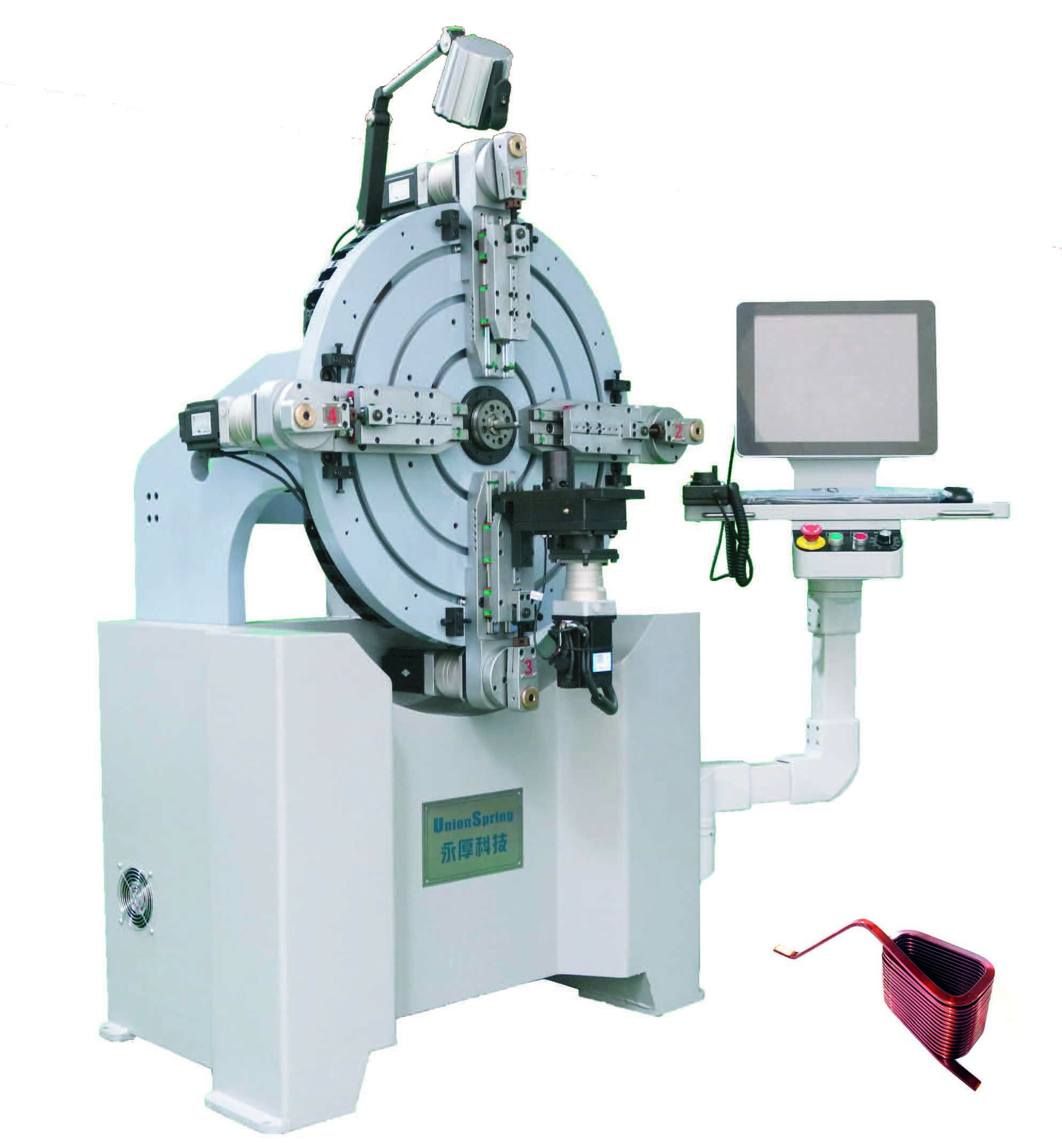 Motor inductor coil winding machine, CNC Copper Flat Wire Inductor Coil Winding Machine US-650, Enameled wire bending machine