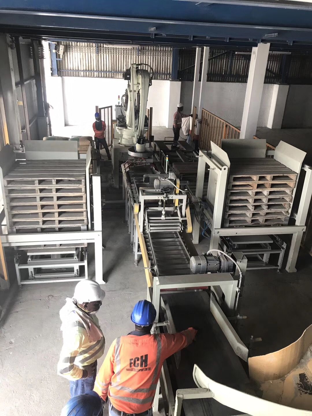 600 bph palletizing equipment for 25 kg bags Open Top Bag Fine Powder Packing Machine with degassing system Feeds Packing Machine automatic bagging and palletizing line fully automatic bagging line ro