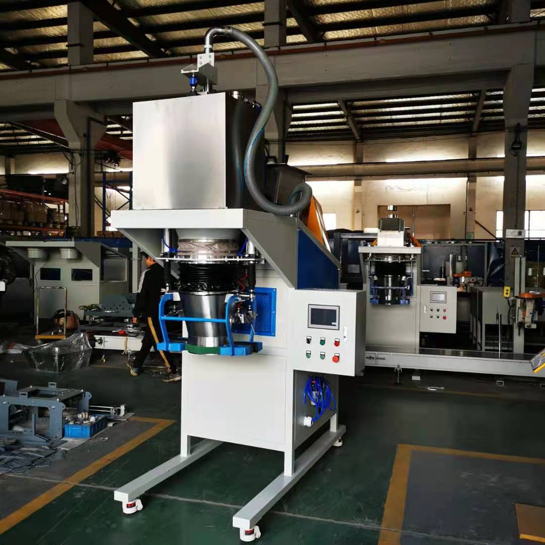 Air sucking type packing machine for packing Powder products 5kg bag fully automatic packing and palletising line Woodpellets Packing Machine OPEN TOP BAG Activated Carbon Powder Packing Machine 25kg 