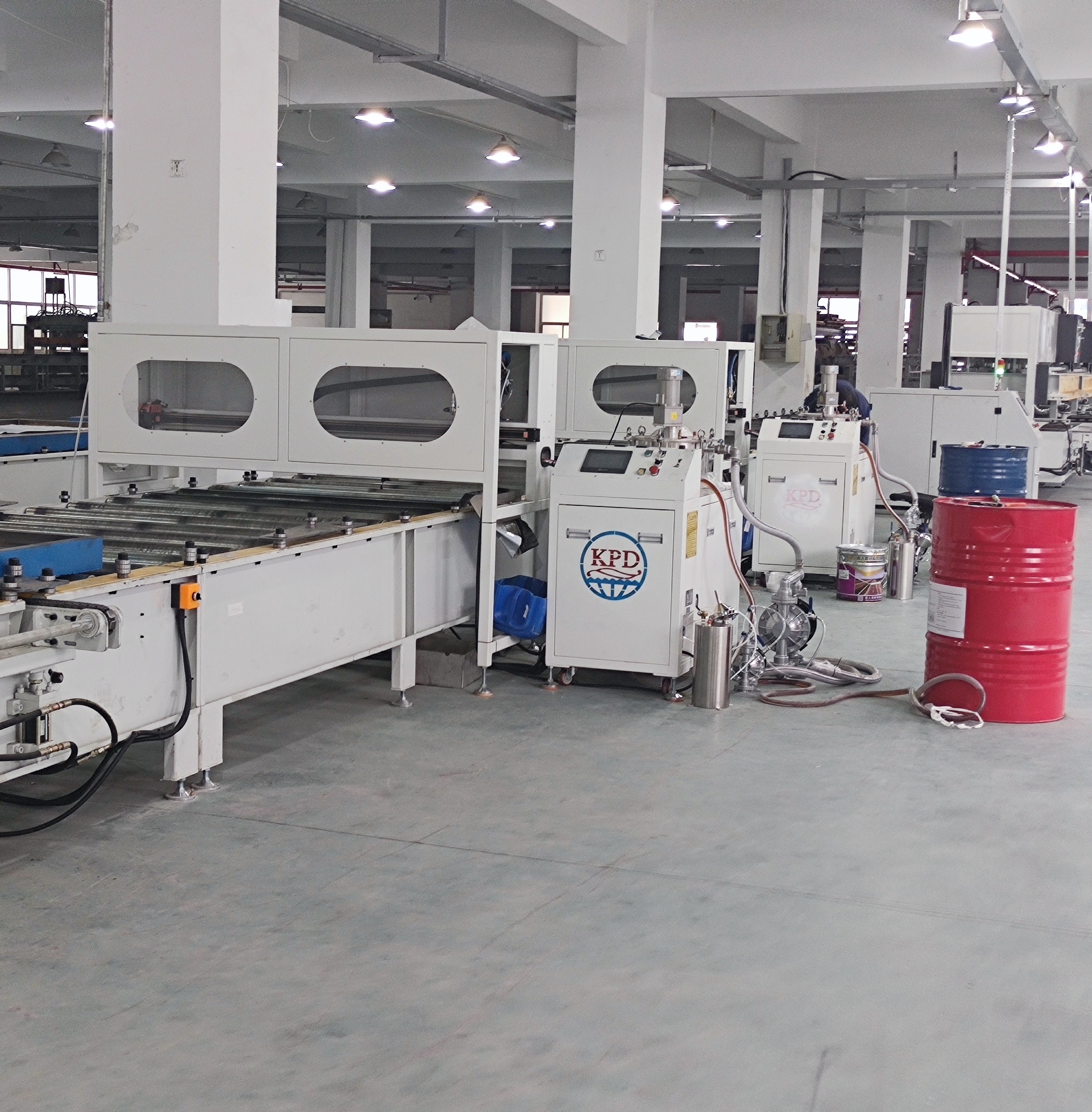 Cantilever-type glue MGO SIP Panel laminating line for XPS Insulation Board/Magnesium Oxide Structural Insulated Panel