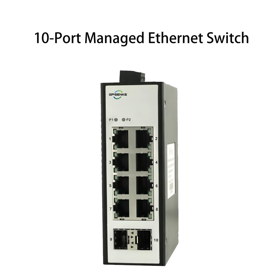 Серия GPEM2008-D До 6 × 10/100BaseT(X) + 2 × 100M SFP-управляемого промышленного Ethernet-коммутатора