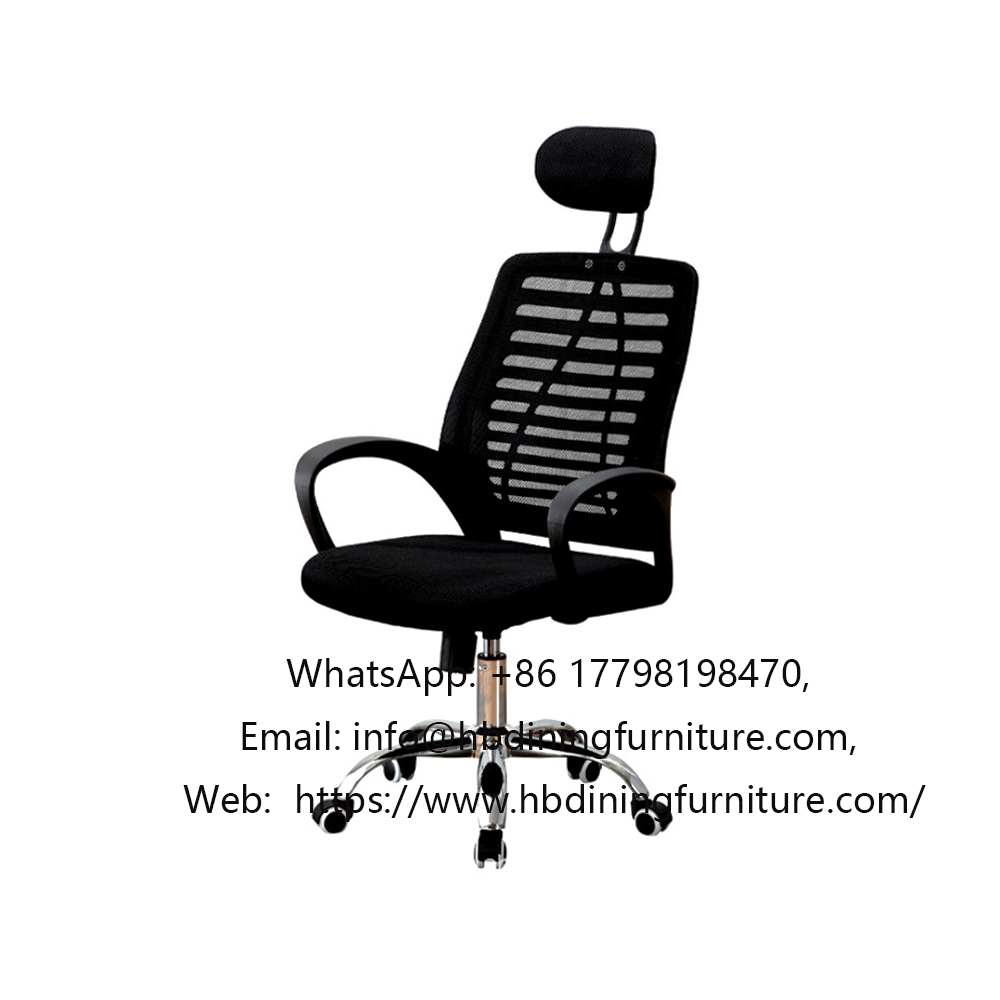 Ergonomic commercial black mesh office chair