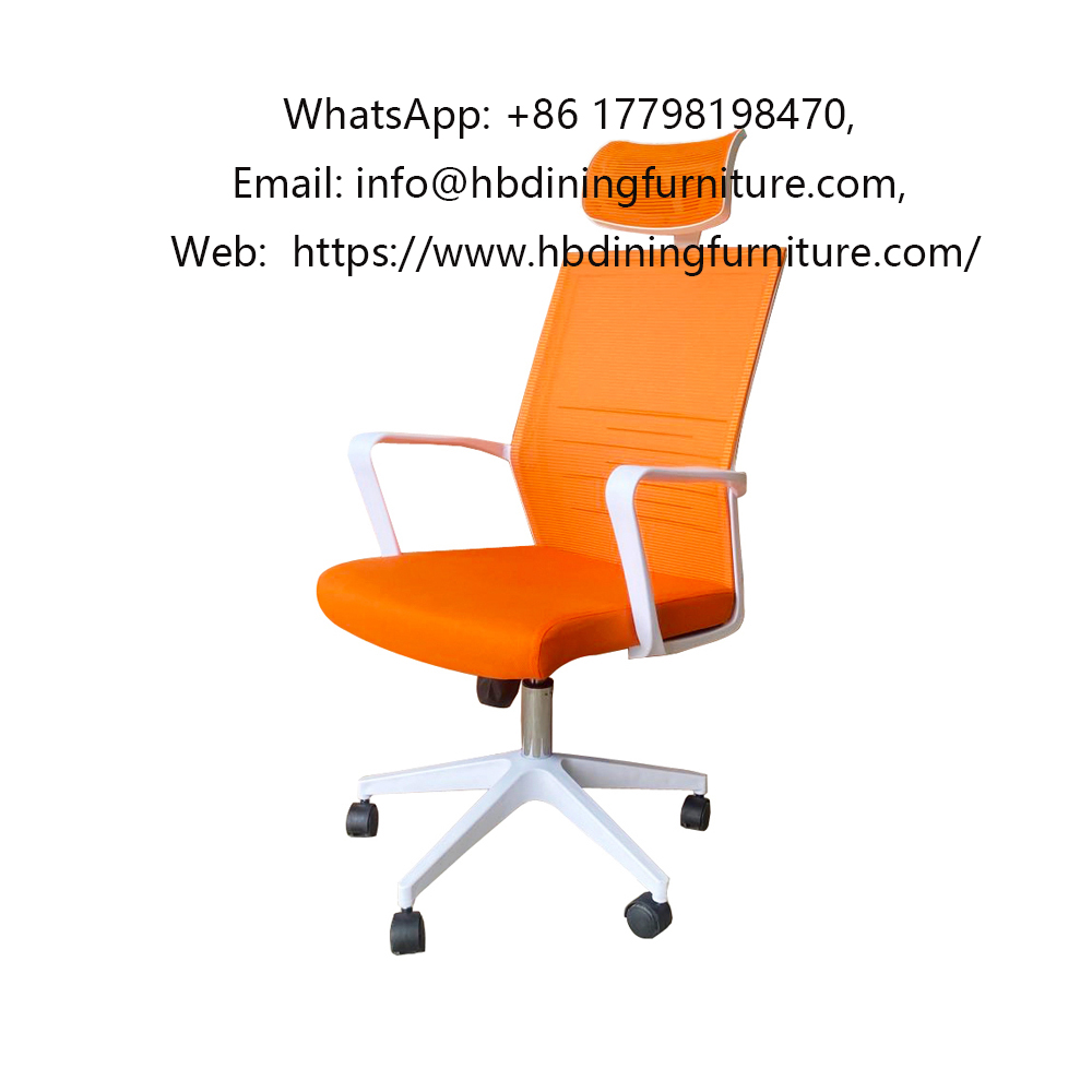 Commercial Staff Orange Mesh Office Chair