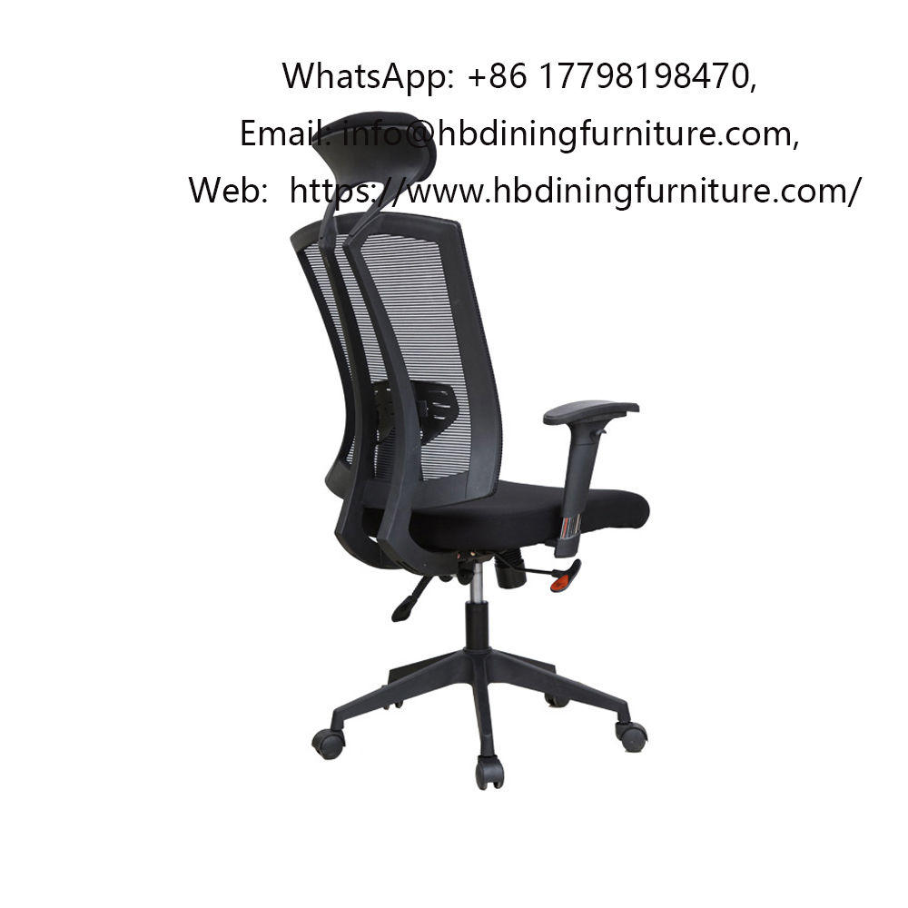 Black Commercial Staff Swivel Office Chairs